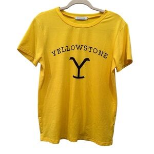 Women’s Yellowstone Graphic Spellout Dutton Ranch Western Tee Sz M